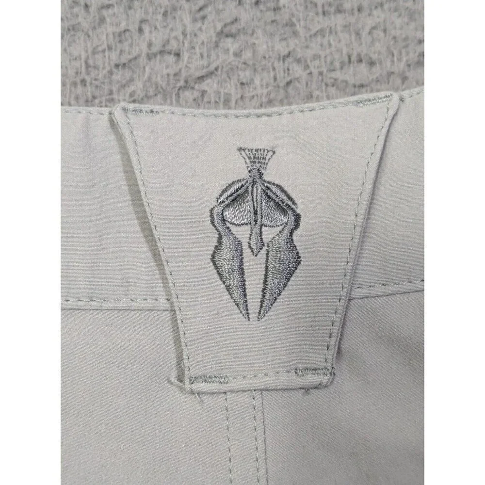 Kryptek Shorts Mens 32 Battlefield to Backcountry Fishing Hiking Zip Cargo Gray